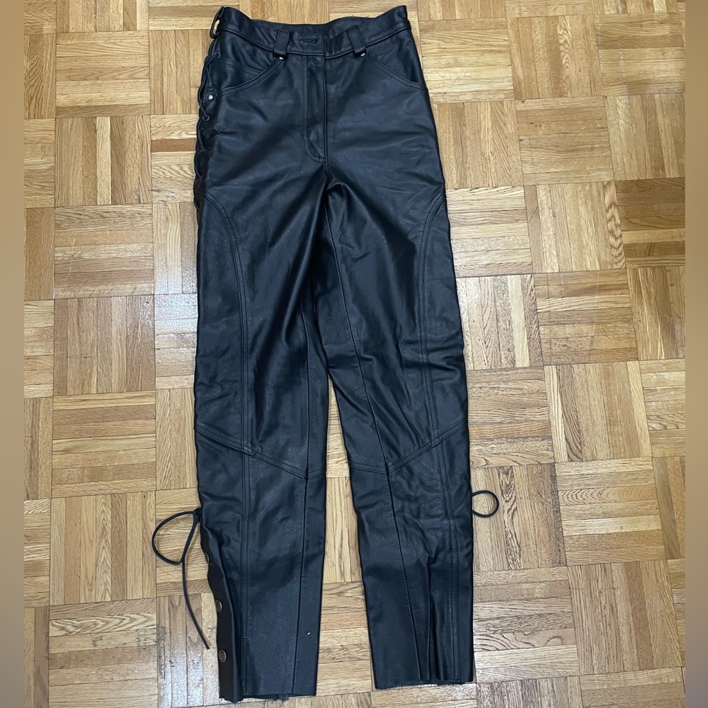 Womens Harley Davidson leather pants size 6